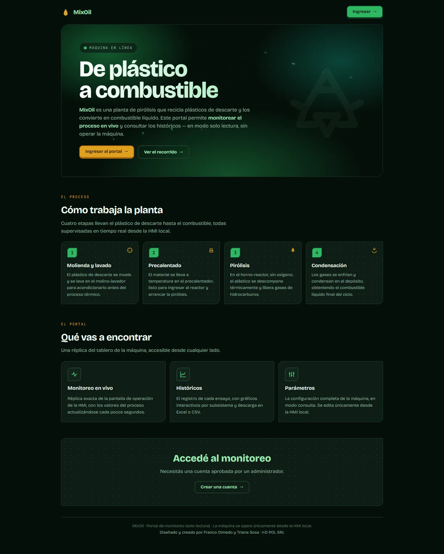 Página de inicio del portal